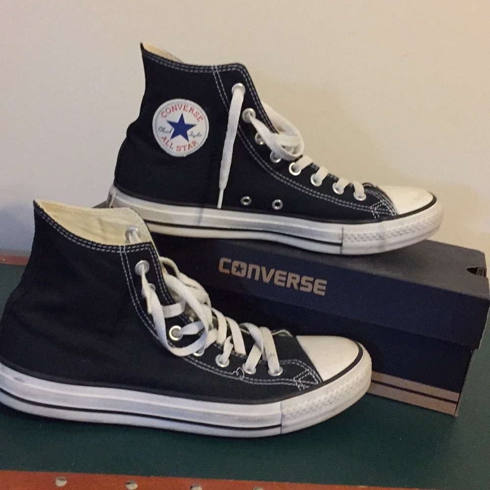 Converse Chuck Taylor All Star Hi black and white - Picture 1 of 4
